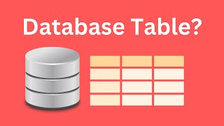 What is a Database Table Create and Use a Database Table.