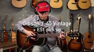 Video voorbeeld van "Gibson J-45 Vintage + ES1 Pickup"