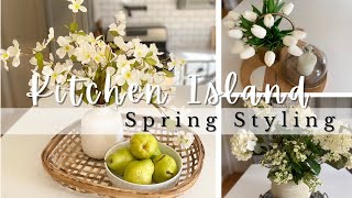 7 Ways to Style a Kitchen Island | Kitchen Island Styling | Spring Decor Ideas | Decorate With Me