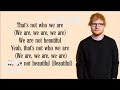 1 HOUR рџ ђ Ed Sheeran Beautiful People Lyrics FT Khalid 1 HOUR рџ ђ Ed Sheeran Beautiful People Lyrics FT Khalid