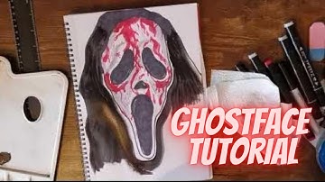 How to Draw Ghostface Step by Step EASY Tutorial Scream 6