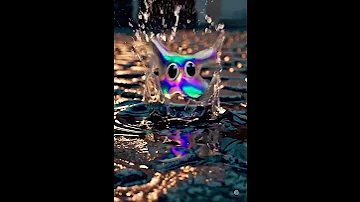 Gloupy Fait Mumuse Dans Des Flaques D Eau Pourtoi Personnage Ia 
