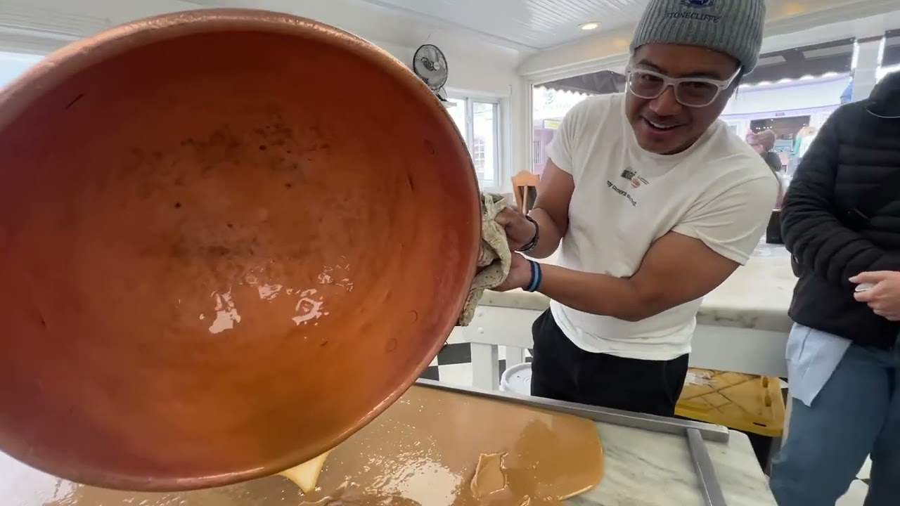 Making Fudge at Murdick’s Fudge, Mackinac Island, Michigan
