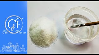 How to make  PVA solution for millinery stiffener or slime from  PVA powder #millineryclass #diy