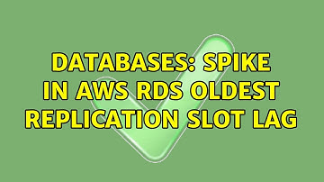 Databases: Spike in AWS RDS Oldest Replication Slot lag