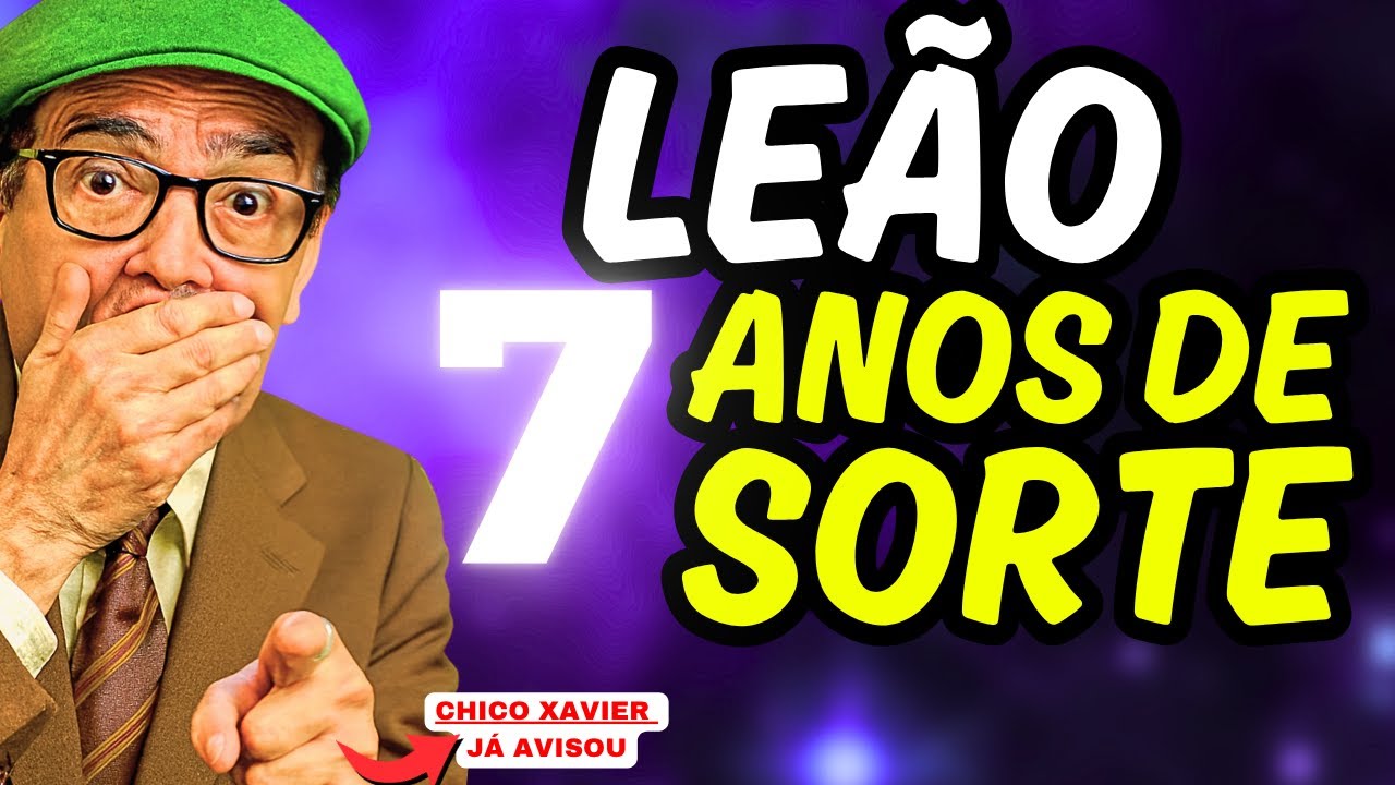 Chico Xavier para LEONINOS♌️  7 SINAIS que a SORTE VAI CHEGAR #leão #leao #signos #chicoxavier