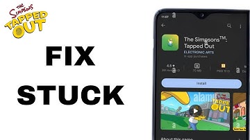 How To Fix And Solve Stuck On The SimpSons Tapped Out App | Final Solution