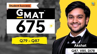 GMAT 675 | V85 with 8 Point Quant Improvement to Q87