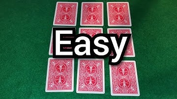 Amazing 9 card, card trick tutorial.