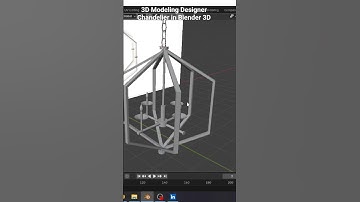 Create Designer Chandelier in Blender 3D | How To Model it  #3d #blender3d