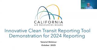 Transit Reporting Tool Tutorial with the Innovative Clean Transit Team