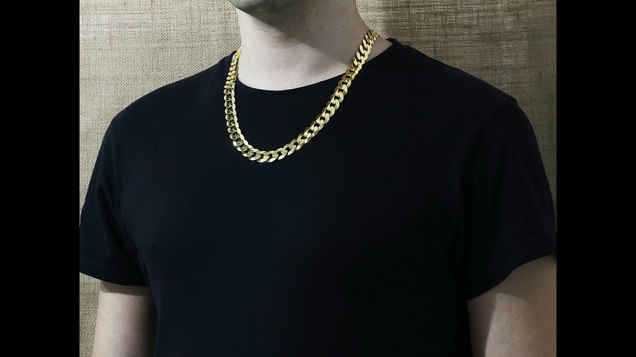 9ct Gold Italian Curb Chain 12mm 24 