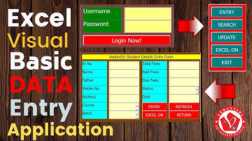 1 Excel VBA Data Entry application for Beginners | Excel VBA Project | Pradip VedantSri