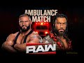 Roman Reigns vs Bron Breakker - Brutal Ambulance Match | WWE Raw Netflix