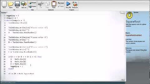Small Basic Tutorial 12- Quadratic Equation Solver Pt 1_2