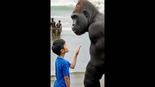 Gorilla and brave boy! #gorilla #wildlife #gorillastory #gorillaattack#gorillaadventure #gorillabond Gorilla and brave boy! #gorilla #wildlife #gorillastory #gorillaattack#gorillaadventure #gorillabond