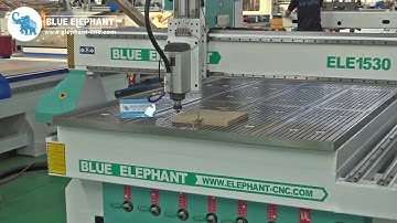 BLUE ELEPHANT cnc router 1530 6kw Italian spindle 3 axis engraving pattern on wood