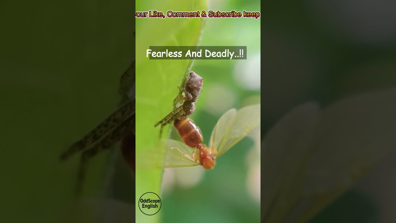 Humpbacked Spider vs Giant Termite 🕷️🔥 Unbelievable Hunt! 