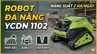 YCDA 1102 Multi-Purpose Robot: Tilling - Grass Chopping - Furrowing (Productivity 2 Hectares/Day)...