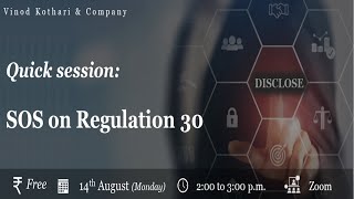 SOS on Regulation 30