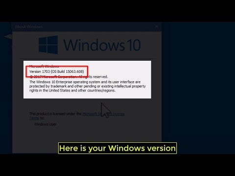How to check your Windows 10 Version / Build number - Tutorial