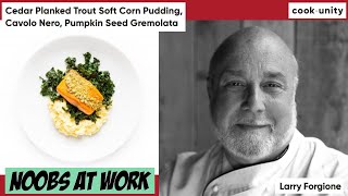 CookUnity Review - Cedar Planked Trout Soft Corn Pudding  by Chef Larry Forgione| Noobs at Work screenshot 5