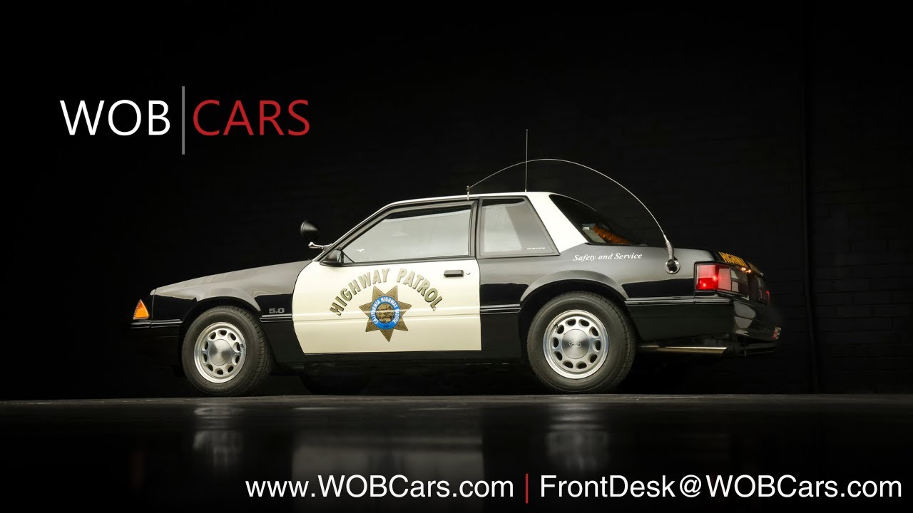 1992 Ford Mustang SSP Police Car 5-Speed for sale on BaT Auctions