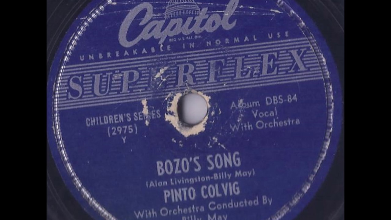 "Bozo's Song / Filbert the Frog" Pinto Colvig YouTube