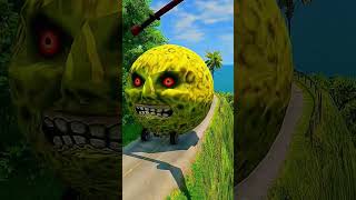 Long Colourful Capsule Buses vs Hydraulic Crush - BeamNG.drive