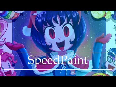 .:Happy Holidays 2019:. |SPEEDPAINT - MLP EQG / OC
