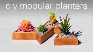 DIY Planter - Modern Succulent Planters | Woodworking