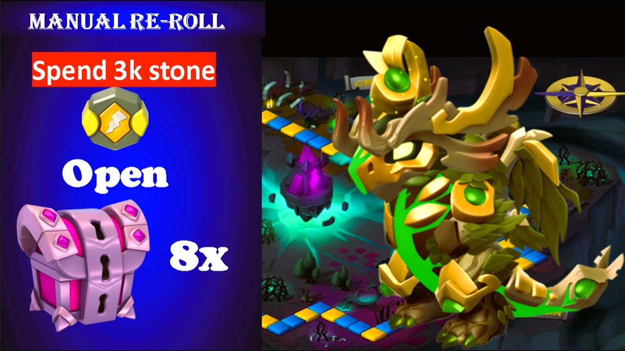 How to play Foroskke Dragon dice event | 3k Manual Re-Roll | 555
