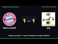 bayern_munich 1-1 psg | Champions League Results