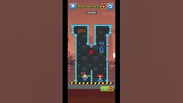 Blue Monster Pull Pin Level 15 Gameplay Android IOS