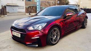 Showkingcar custom painting red candy X wide body