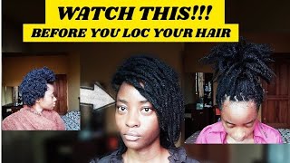 FAUX LOCS WITHOUT EXTENSIONS ON 4C NATURAL HAIR