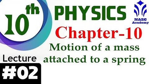 Motion of  Mass Attached to  Spring | Chapter #10 | Physics Class 10th | Lec #2