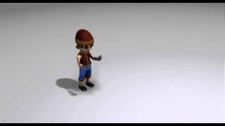 Oriental Boy Anims - Cartoon 3D Character