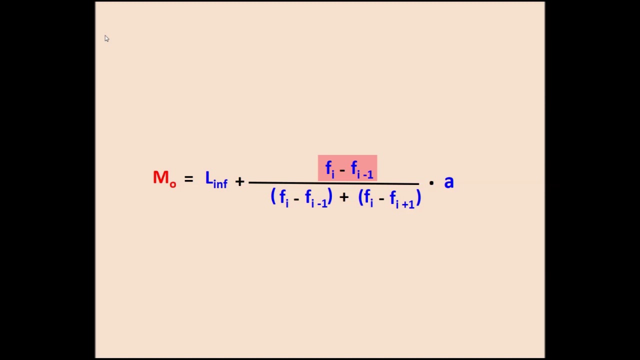 CALCULO DE LA MODA YouTube