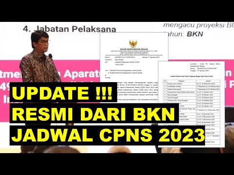 UPDATE !!! JADWAL TES CPNS 2023