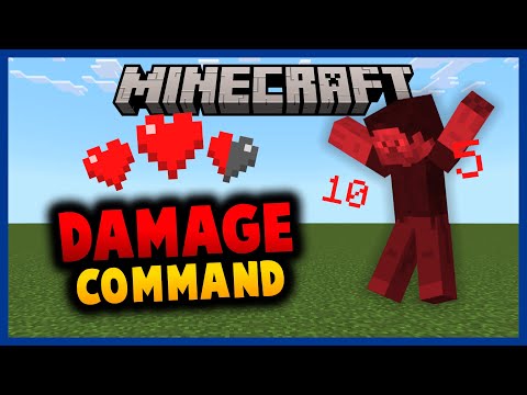 The NEW "/damage" COMMAND! 😈🤕 Minecraft Bedrock Tutorial