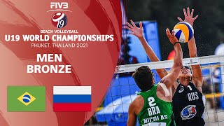 BRA vs. RUS - Men's Bronze | U19 Beach Volleyball World Champs 2021