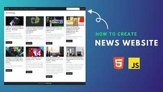 How to create news website | HTML, CSS & JAVASCRIPT #1 screenshot 4