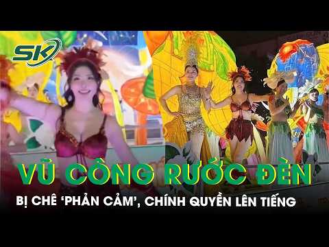 What do Thai Nguyen ward leaders say about the Mid-Autumn Festival lantern parade criticized as '...