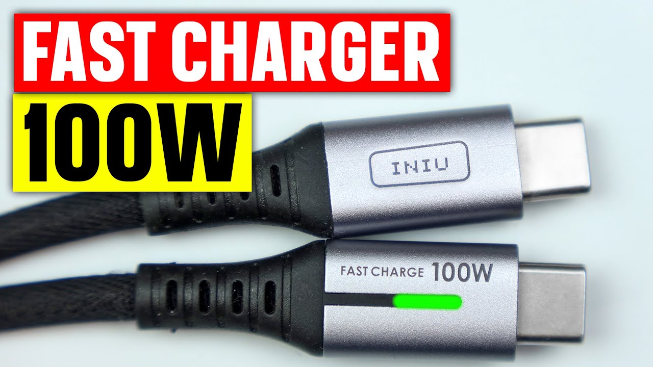 INIU 100W USB Type-C Cable Charger - 5A Fast Charging - Unboxing