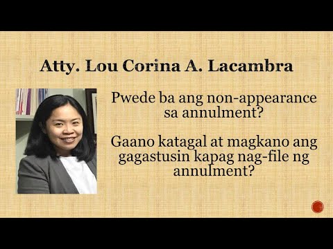 Vídeo: Como o processo de anulação nas filipinas?