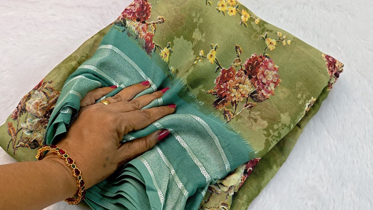 🎉399 rs only🌹 latest primium georgette sarees collection 🌹#trending #new #sarees #online shopping 