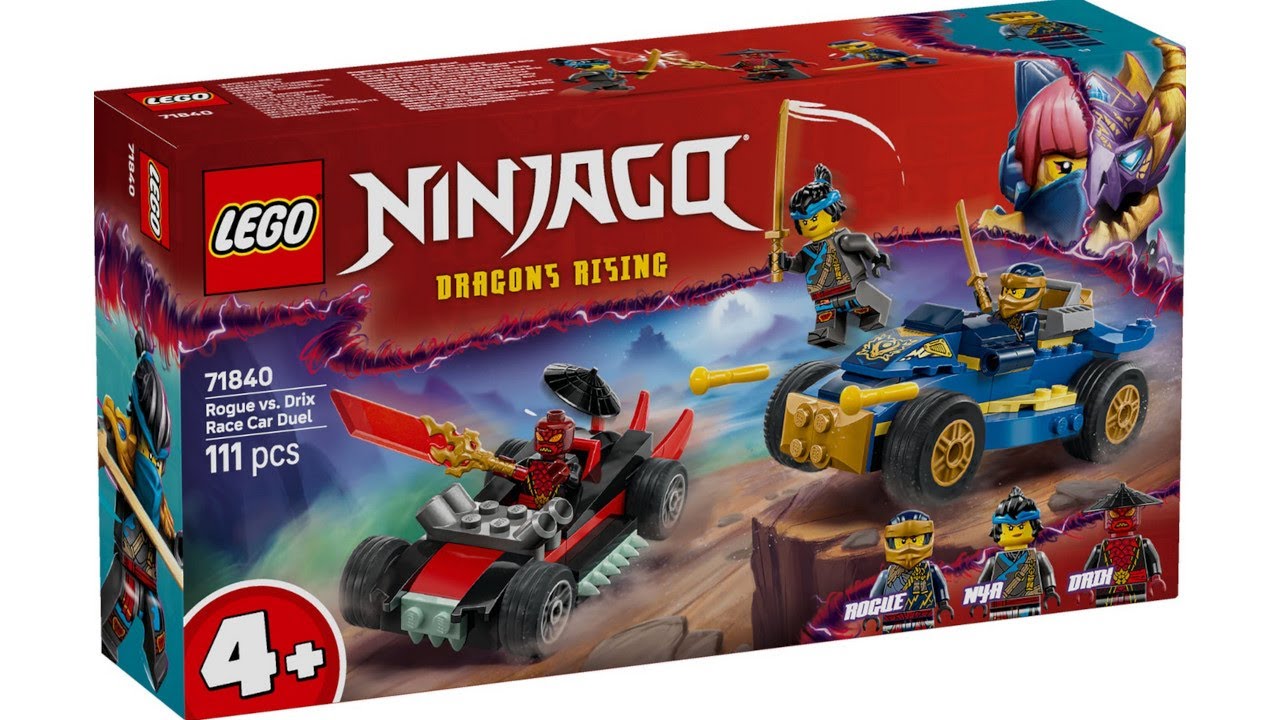 LEGO 71840 Instructions | NINJAGO | Rogue vs. Drix Race Car Duel