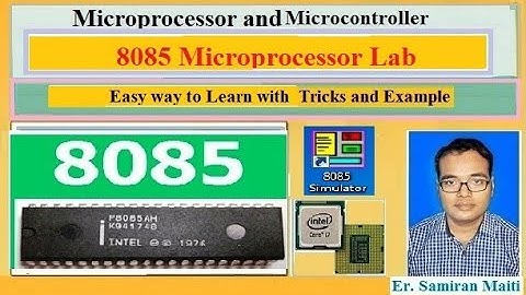 ☆☆☆Microprocessor and Microcontroller Lab☆☆ Subtraction of two eight bit numbers ☆☆ 8085 Simulator