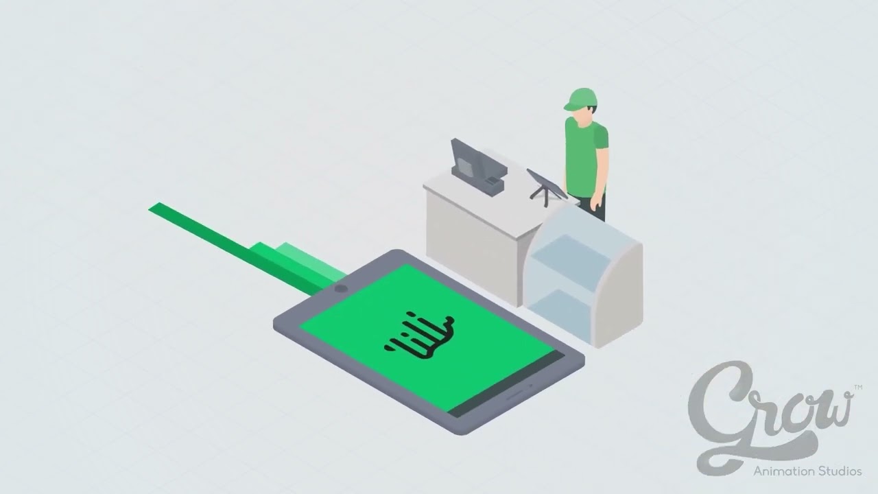 Food Takeaway App — Isometric explainer video
